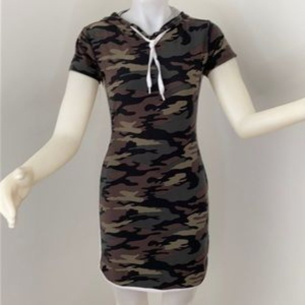 J for Justify Camouflage Hoodie Dress
